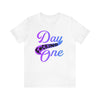 T-Shirt "Day F*cking One" Retro Design Gradient Colors Unisex T-shirt