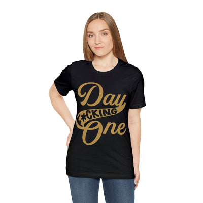 T-Shirt "Day F*cking One" Vegas Golden Knights Fan Retro Design Unisex T-shirt