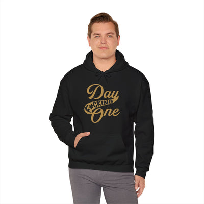 Hoodie "Day F*cking One" Vegas Golden Knights Fan Retro Design Unisex V-neck Hoodie