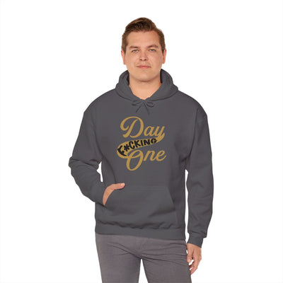 Hoodie "Day F*cking One" Vegas Golden Knights Fan Retro Design Unisex V-neck Hoodie