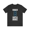 T-Shirt Dumoulin 8 Seattle Hockey Black Vertical Design Unisex T-Shirt