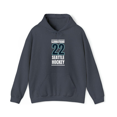 Hoodie Bjorkstrand 22 Seattle Hockey Black Vertical Design Unisex Hooded Sweatshirt