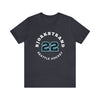 T-Shirt Bjorkstrand 22 Seattle Hockey Number Arch Design Unisex T-Shirt