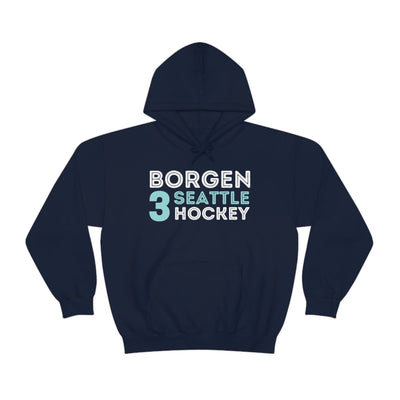 Hoodie Borgen 3 Seattle Hockey Grafitti Wall Design Unisex Hooded Sweatshirt