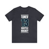 T-Shirt Tanev 13 Seattle Hockey Black Vertical Design Unisex T-Shirt