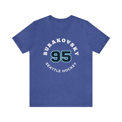 T-Shirt Burakovsky 95 Seattle Hockey Number Arch Design Unisex T-Shirt