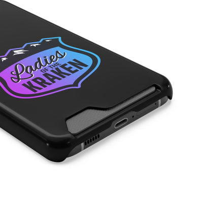 Phone Case Ladies Of The Kraken Gradient Colors Phone Case With Card Holder, Black