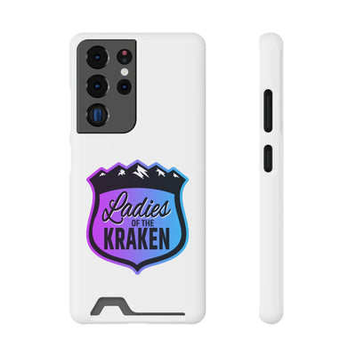 Phone Case Ladies Of The Kraken Gradient Colors Phone Case With Card Holder, White