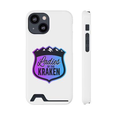 Phone Case Ladies Of The Kraken Gradient Colors Phone Case With Card Holder, White