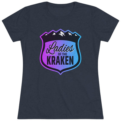 T-Shirt Ladies Of The Kraken Gradient Colors Women's Triblend T-Shirt