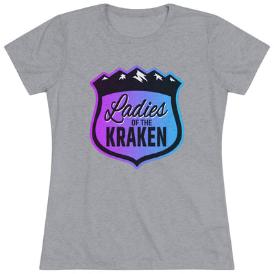 T-Shirt Ladies Of The Kraken Gradient Colors Women's Triblend T-Shirt