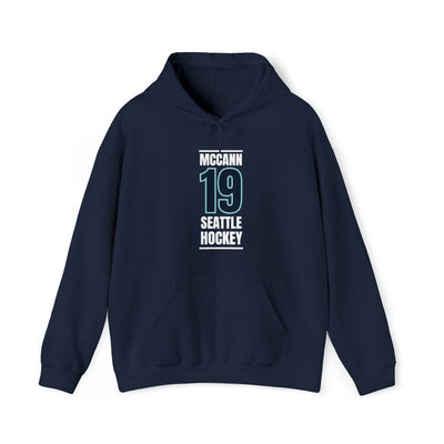 Hoodie McCann 19 Seattle Hockey Black Vertical Design Unisex Hooded Sweatshirt