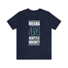 T-Shirt Megna 44 Seattle Hockey Black Vertical Design Unisex T-Shirt