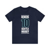 T-Shirt Beniers 10 Seattle Hockey Black Vertical Design Unisex T-Shirt