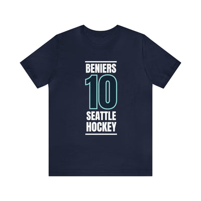 T-Shirt Beniers 10 Seattle Hockey Black Vertical Design Unisex T-Shirt