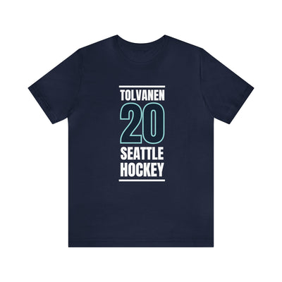 T-Shirt Tolvanen 20 Seattle Hockey Black Vertical Design Unisex T-Shirt