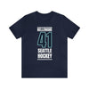 T-Shirt Bellemare 41 Seattle Hockey Black Vertical Design Unisex T-Shirt