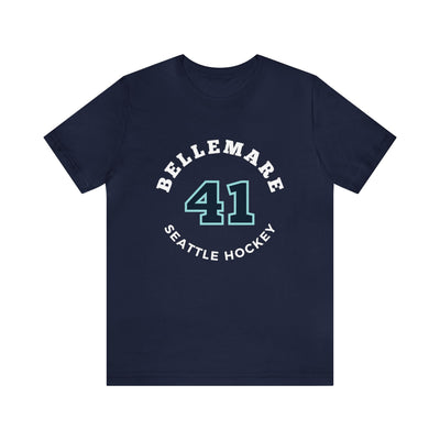 T-Shirt Bellemare 41 Seattle Hockey Number Arch Design Unisex T-Shirt