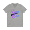 V-neck "Day F*cking One" Retro Design Gradient Colors Unisex V-Neck T-shirt