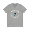 V-neck Eberle 7 Seattle Hockey Number Arch Design Unisex V-Neck Tee