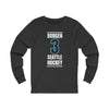 Long-sleeve Borgen 3 Seattle Hockey Black Vertical Design Unisex Jersey Long Sleeve Shirt