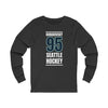 Long-sleeve Burakovsky 95 Seattle Hockey Black Vertical Design Unisex Jersey Long Sleeve Shirt