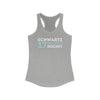 Tank Top Schwartz 17 Seattle Hockey Grafitti Wall Design Women's Ideal Racerback Tank Top