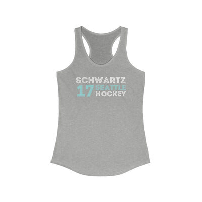 Tank Top Schwartz 17 Seattle Hockey Grafitti Wall Design Women's Ideal Racerback Tank Top