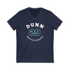 V-neck Dunn 29 Seattle Hockey Number Arch Design Unisex V-Neck Tee