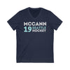 V-neck McCann 19 Seattle Hockey Grafitti Wall Design Unisex V-Neck Tee