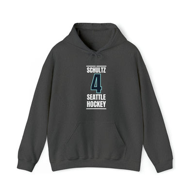 Hoodie Schultz 4 Seattle Hockey Black Vertical Design Unisex Hooded Sweatshirt