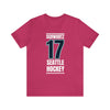 T-Shirt Schwartz 17 Seattle Hockey Black Vertical Design Unisex T-Shirt