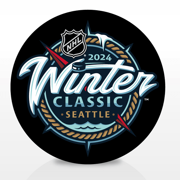 Seattle Kraken 2024 Winter Classic Event Hockey Puck