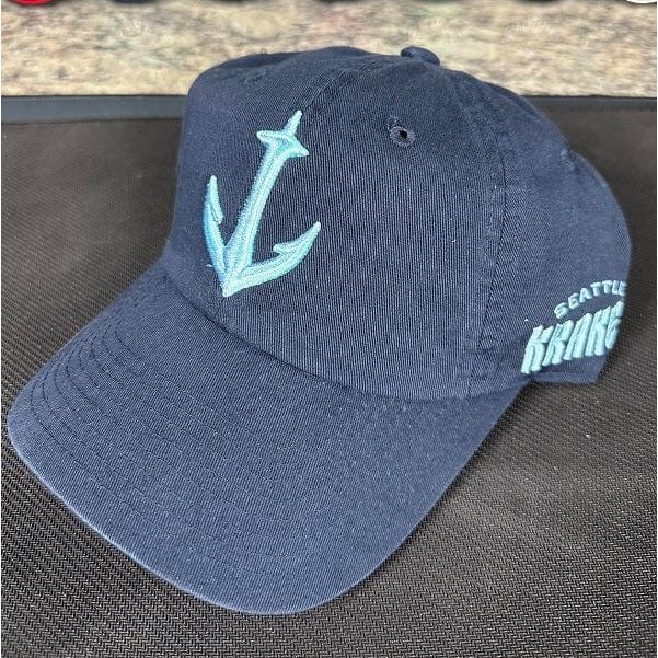 Seattle Kraken Anchor Secondary Logo Baseball Hat