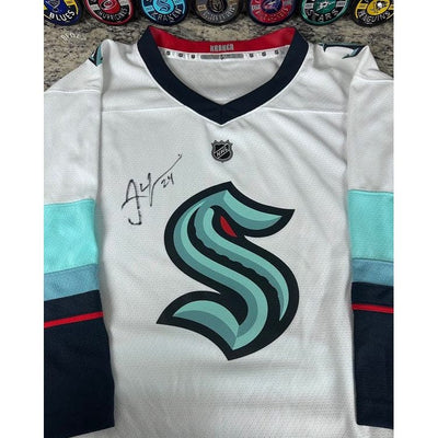 Seattle Kraken Hockey Jerseys Autographed By Jamie Oleksiak Raffle Tickets (5 Total Jerseys)