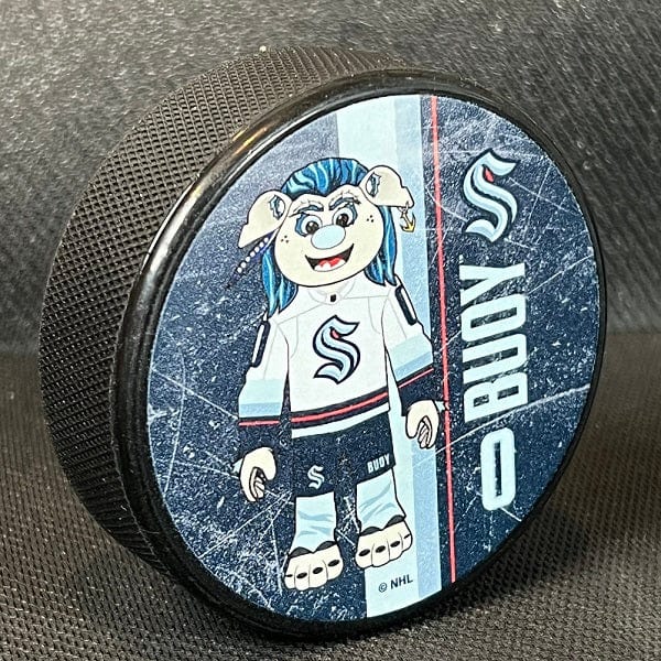 Seattle Kraken Hockey Puck - Buoy Mascot