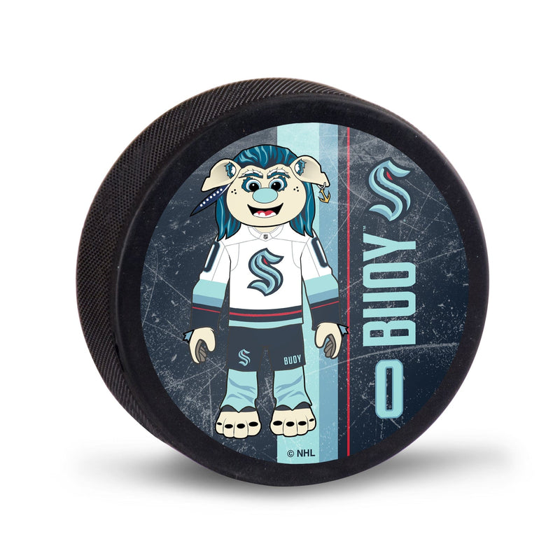 Seattle Kraken Hockey Puck - Buoy Mascot