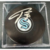 Seattle Kraken Hockey Pucks Autographed By Philipp Grubauer Raffle Tickets (4 Total Pucks)