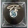 Seattle Kraken Hockey Pucks Autographed By Philipp Grubauer Raffle Tickets (4 Total Pucks)