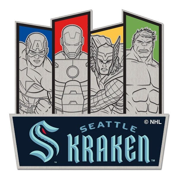 Seattle Kraken Marvel Collector Lapel Pin