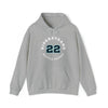 Hoodie Bjorkstrand 22 Seattle Hockey Number Arch Design Unisex Hooded Sweatshirt