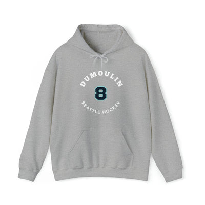 Hoodie Dumoulin 8 Seattle Hockey Number Arch Design Unisex Hooded Sweatshirt