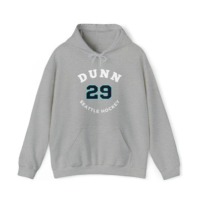 Hoodie Dunn 29 Seattle Hockey Number Arch Design Unisex Hooded Sweatshirt