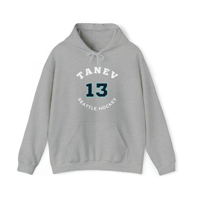 Hoodie Tanev 13 Seattle Hockey Number Arch Design Unisex Hooded Sweatshirt