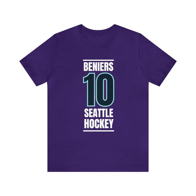 T-Shirt Beniers 10 Seattle Hockey Black Vertical Design Unisex T-Shirt