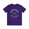 T-Shirt Schwartz 17 Seattle Hockey Number Arch Design Unisex T-Shirt