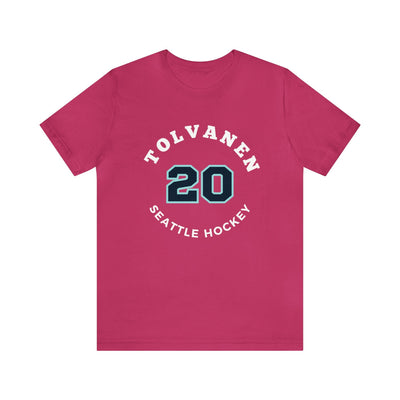 T-Shirt Tolvanen 20 Seattle Hockey Number Arch Design Unisex T-Shirt