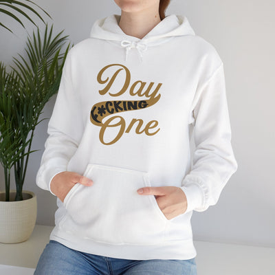 Hoodie "Day F*cking One" Vegas Golden Knights Fan Retro Design Unisex V-neck Hoodie