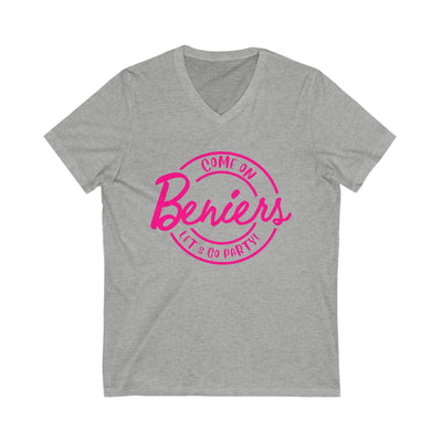 V-neck Beniers Let's Go Party Women's V-Neck Barbie Shirt
