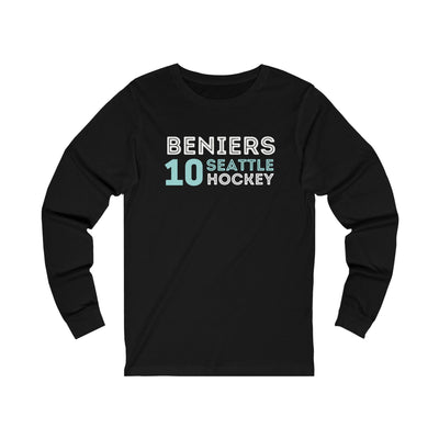 Long-sleeve Beniers 10 Seattle Hockey Grafitti Wall Design Unisex Jersey Long Sleeve Shirt